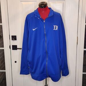 Nike DUKE University Blue Devils Hoodie Jacket Dri Fit Full Zip Hood Men’s 3XL